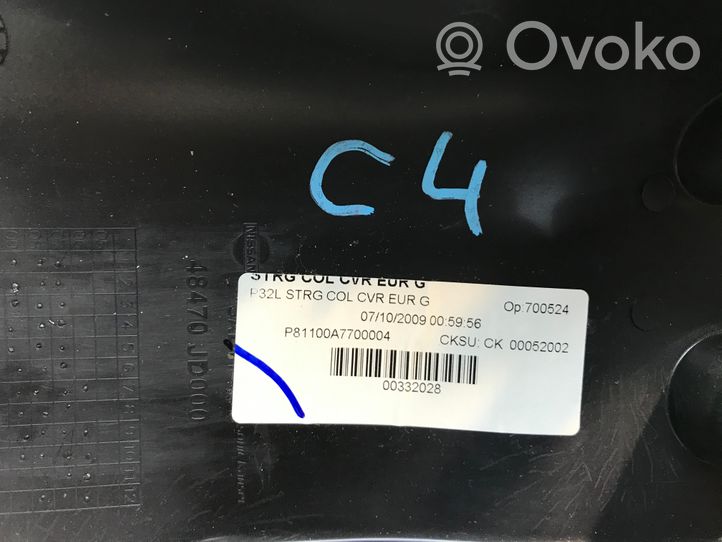 Nissan Qashqai+2 Rivestimento del piantone del volante 48470JD000