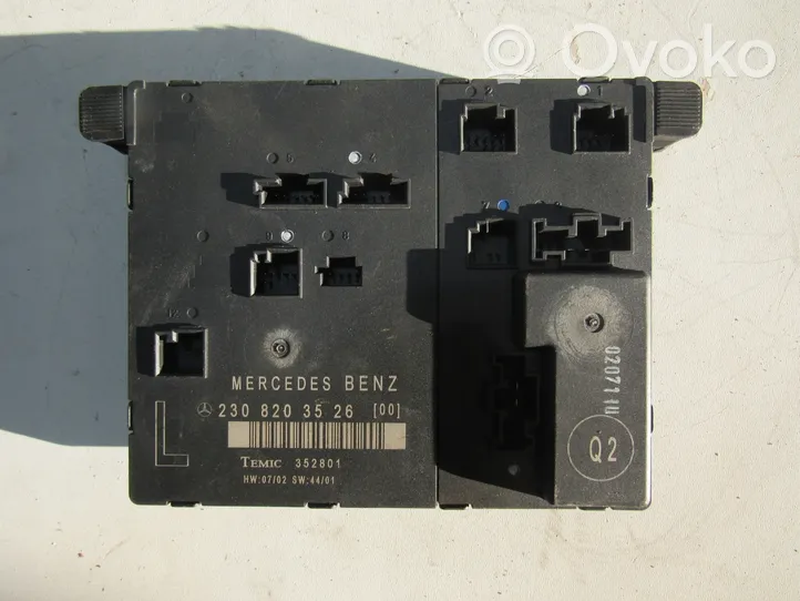 Mercedes-Benz SL R230 Centralina/modulo portiere a2308203526