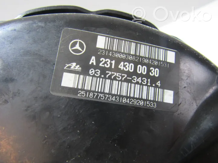 Mercedes-Benz SL R231 Bremžu vakuuma pastiprinātājs A2314300030