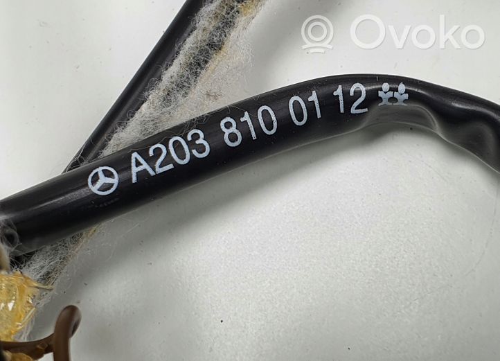 Mercedes-Benz C W203 Uchwyt osłony przeciwsłonecznej szyberdachu A2038100112