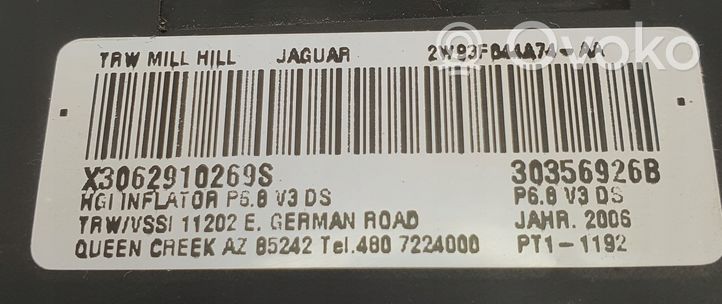 Jaguar XJ X350 Matkustajan turvatyyny 30356926B