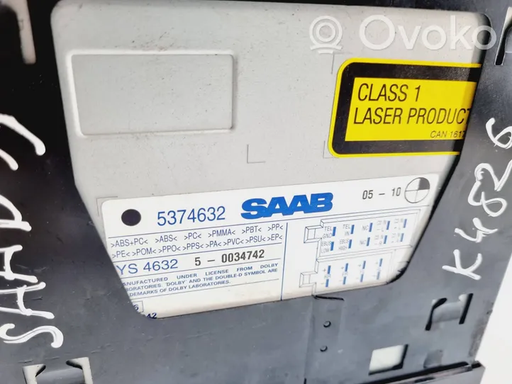 Saab 9-5 Panel / Radioodtwarzacz CD/DVD/GPS 
