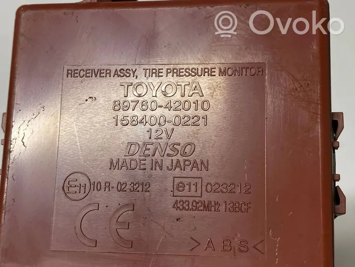 Toyota RAV 4 (XA30) Sterownik / Moduł kontroli ciśnienia w oponach 1584000221