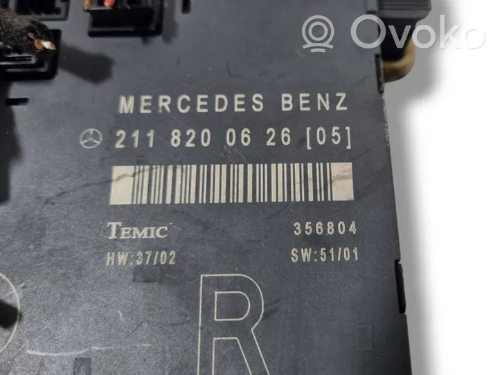 Mercedes-Benz E W211 Sterownik / Moduł drzwi 