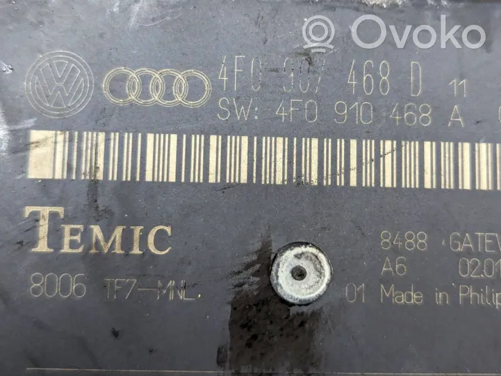 Audi A6 S6 C6 4F Väylän ohjainlaite 4F0910468A