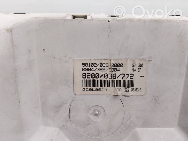 Renault Scenic I Tachimetro (quadro strumenti) 8200038772