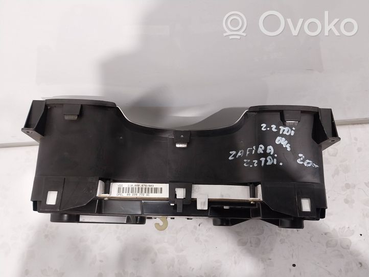 Opel Zafira A Compteur de vitesse tableau de bord 09228772GC