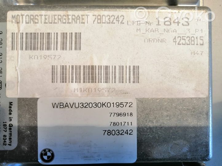 BMW 3 E90 E91 Calculateur moteur ECU 0281013251