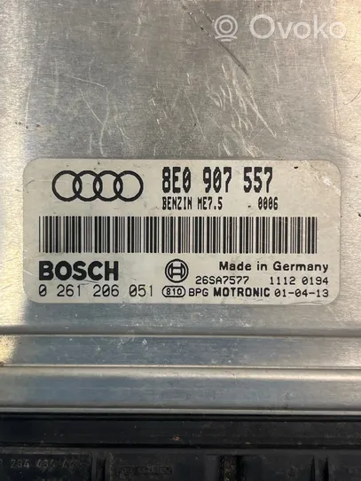 Audi A4 S4 B6 8E 8H Variklio valdymo blokas 8E0907557
