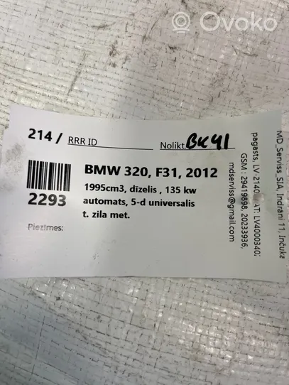 BMW 3 F30 F35 F31 Autres pièces compartiment moteur 8509913
