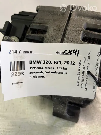 BMW 3 F30 F35 F31 Generaattori/laturi 7823343