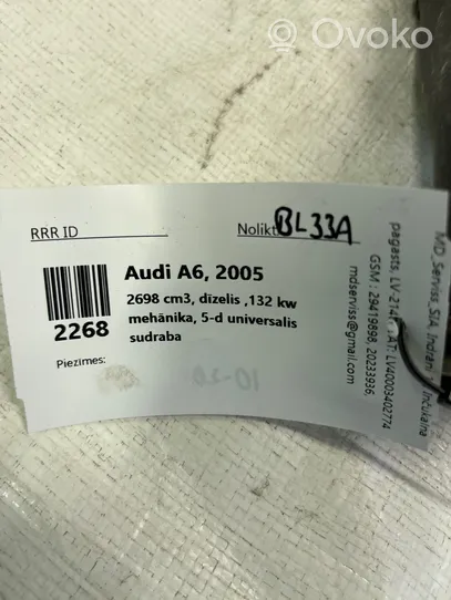 Audi A6 S6 C6 4F Tube d'admission de tuyau de refroidisseur intermédiaire 4F0145708C