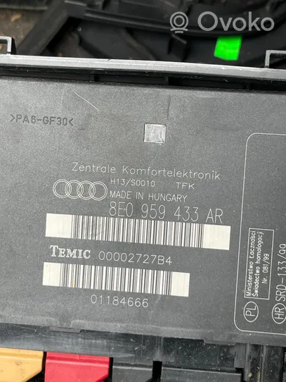 Audi A4 S4 B6 8E 8H Módulo de confort/conveniencia 8E0959433AR