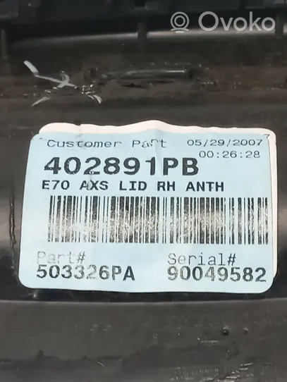 BMW X5 E70 Kita bagažinės apdailos detalė 402891PB