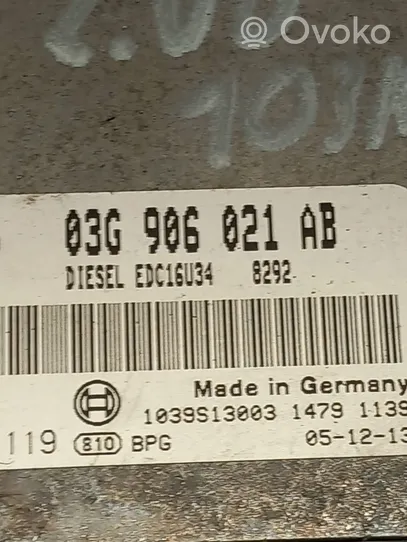 Volkswagen PASSAT B6 Centralina/modulo del motore 03G906021AB