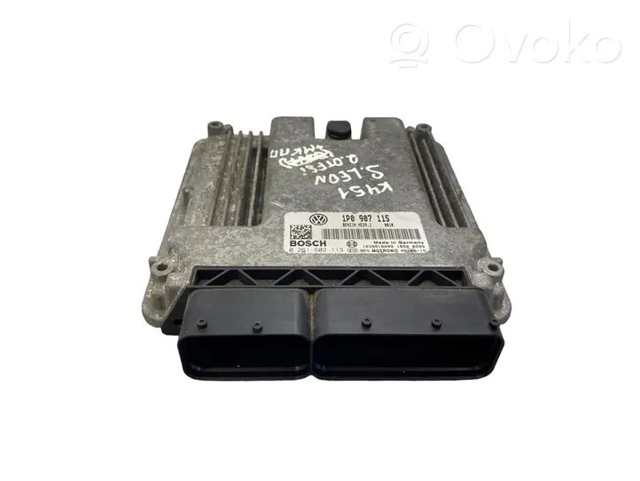 Seat Leon (1P) Komputer / Sterownik ECU i komplet kluczy 0261S02113