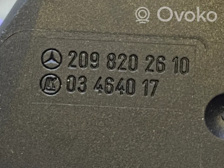 Mercedes-Benz CLK A209 C209 Przyciski sterowania fotela 2098202610