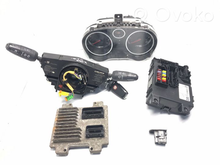 Opel Corsa D Engine ECU kit and lock set 55577834