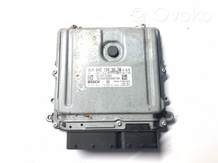 Mercedes-Benz C W203 Kit centralina motore ECU e serratura A6421509079