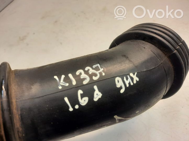 Peugeot 307 Tube d'admission de tuyau de refroidisseur intermédiaire 9656953680