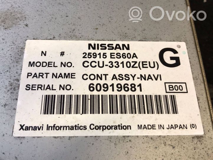 Nissan X-Trail T30 Unité de navigation Lecteur CD / DVD 25915es60a