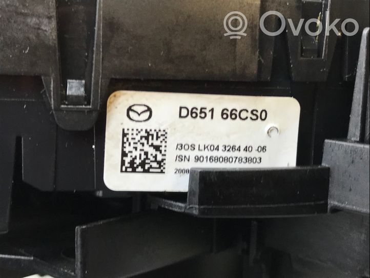 Mazda 2 Leva/interruttore dell’indicatore di direzione e tergicristallo DF7166120B