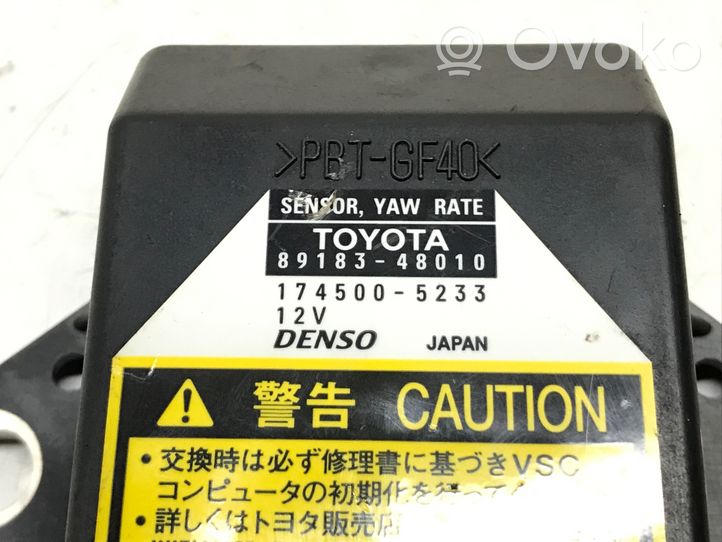Toyota RAV 4 (XA20) Czujnik przyspieszenia ESP 8918348010
