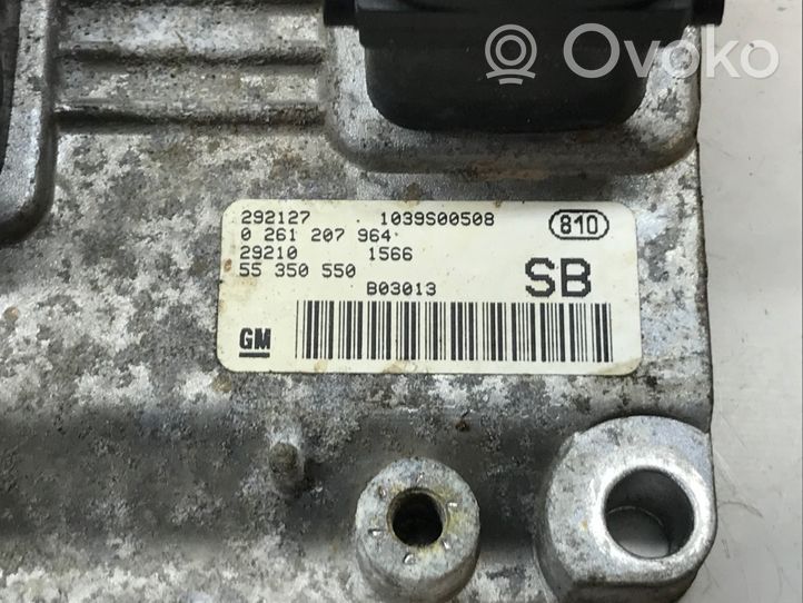 Opel Agila A Komputer / Sterownik ECU i komplet kluczy 55350550