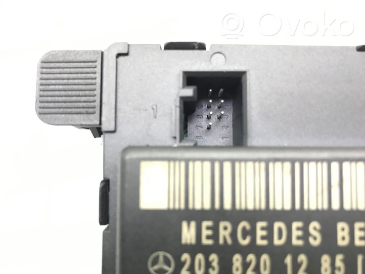 Mercedes-Benz C W203 Centralina/modulo portiere 2038201285