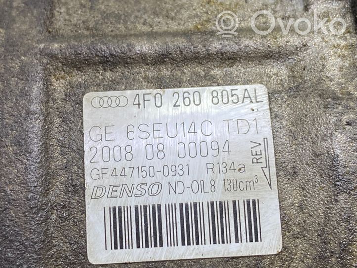 Audi A6 S6 C6 4F Compressore aria condizionata (A/C) (pompa) 4F0260805AL