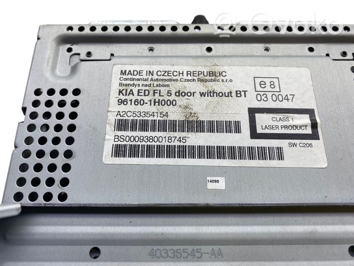 KIA Ceed Panel / Radioodtwarzacz CD/DVD/GPS 961601H000