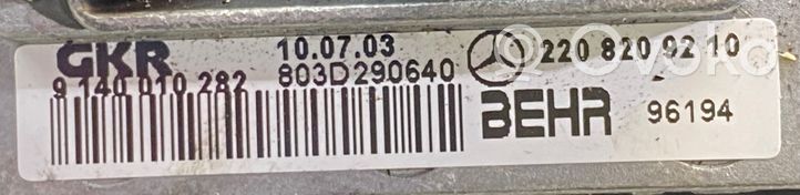 Mercedes-Benz ML W163 Вентилятор печки 2208209210