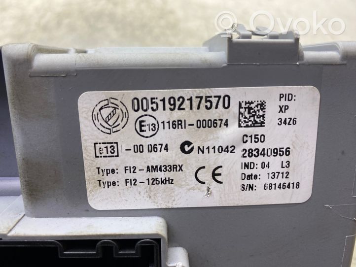 Opel Combo D Komputer / Sterownik ECU i komplet kluczy 51908952