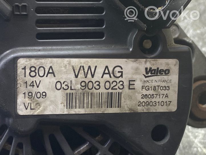 Volkswagen PASSAT CC Ģenerators 03L903023E