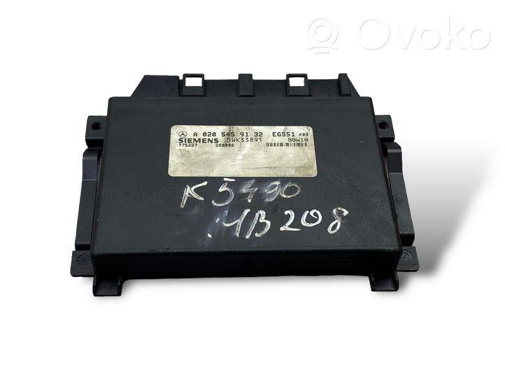 Mercedes-Benz CLK A208 C208 Module de contrôle de boîte de vitesses ECU A0205459132