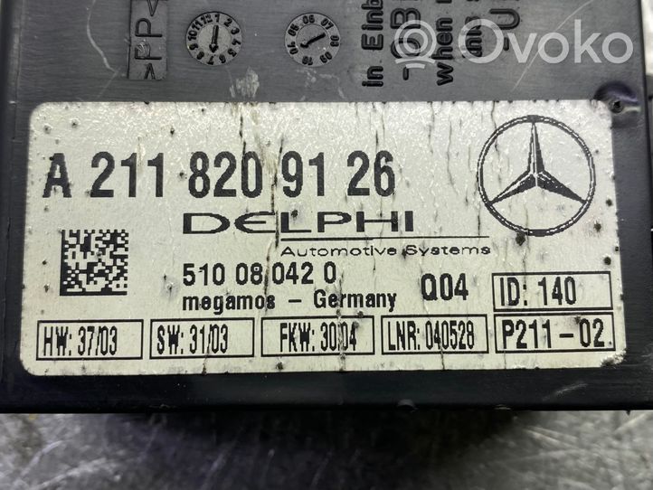 Mercedes-Benz C W203 Sterownik / Moduł alarmu A2118209126