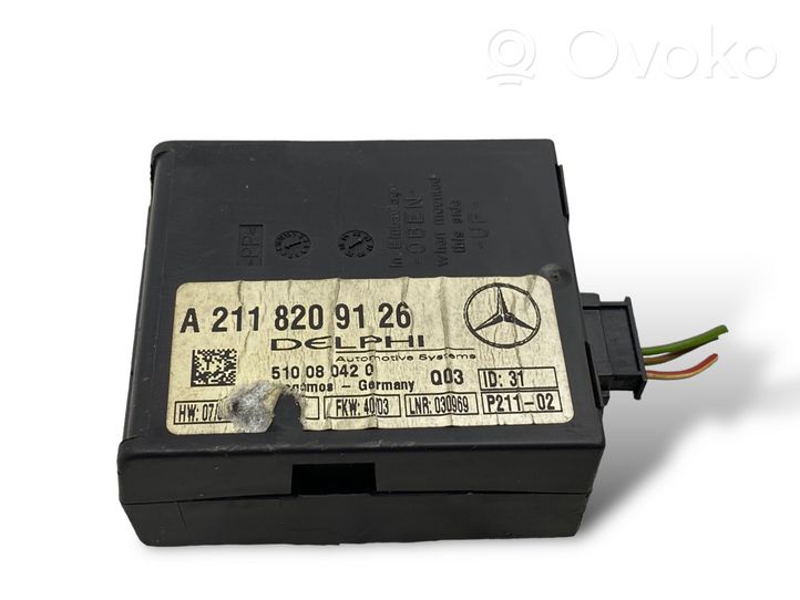 Mercedes-Benz C W203 Signalizacijos valdymo blokas A2118209126