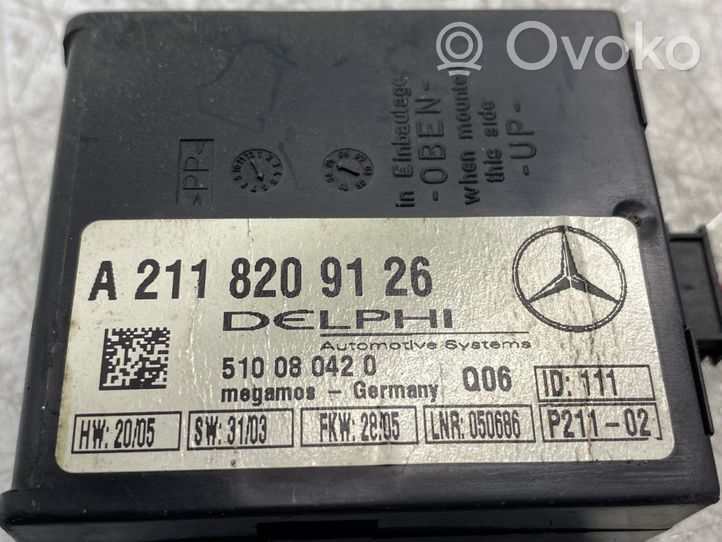 Mercedes-Benz C W203 Boîtier module alarme A2118209126