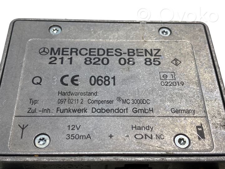 Mercedes-Benz E W211 Antenne Bluetooth 2118200885
