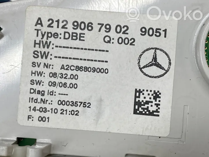 Mercedes-Benz E W212 Światło fotela przedniego A2129067902