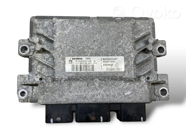 Renault Clio III Kit centralina motore ECU e serratura 8200522357