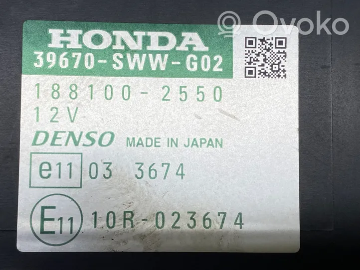 Honda CR-V Komputer / Sterownik ECU i komplet kluczy 0281013633