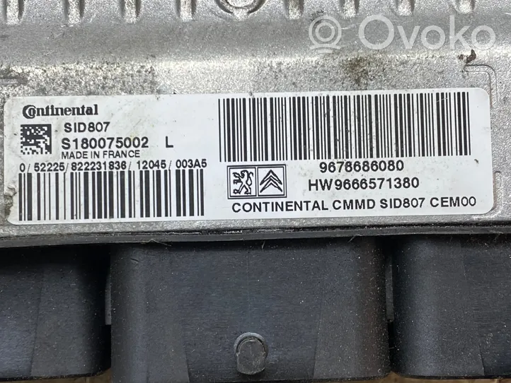 Citroen C4 Grand Picasso Komputer / Sterownik ECU i komplet kluczy 9678686080