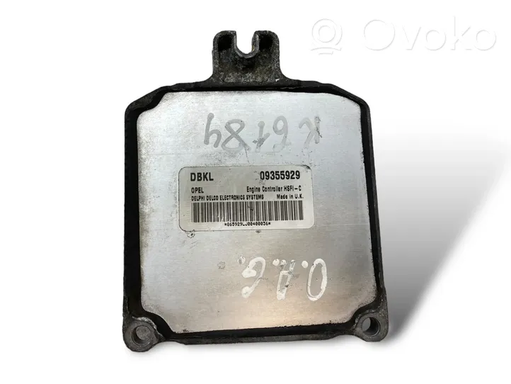 Opel Astra G Juego de cerradura y set ECU del motor 09355929