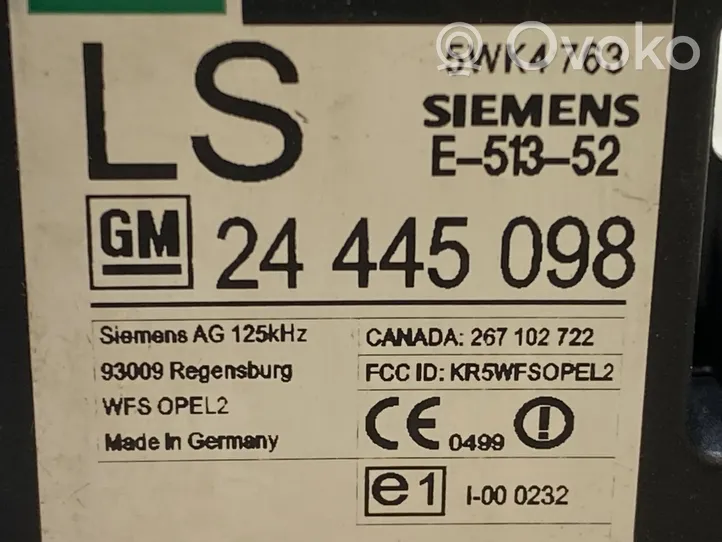Opel Astra G Kit calculateur ECU et verrouillage 24467018