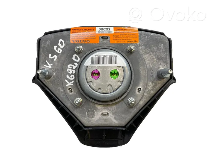 Volvo S60 Airbag dello sterzo 8686222