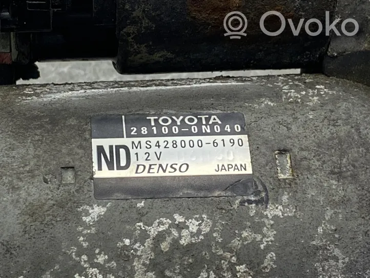 Toyota Yaris Motorino d’avviamento 281000N040