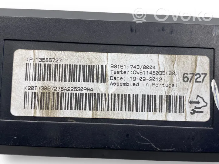 Opel Astra J Calculateur moteur ECU 12654172