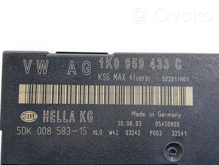 Volkswagen Touran I Kit calculateur ECU et verrouillage 03G906016AL