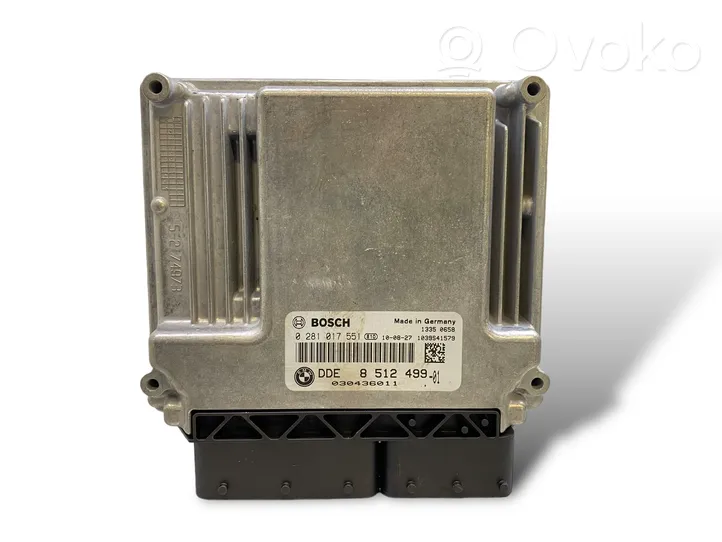 BMW 1 E81 E87 Kit centralina motore ECU e serratura 8512499